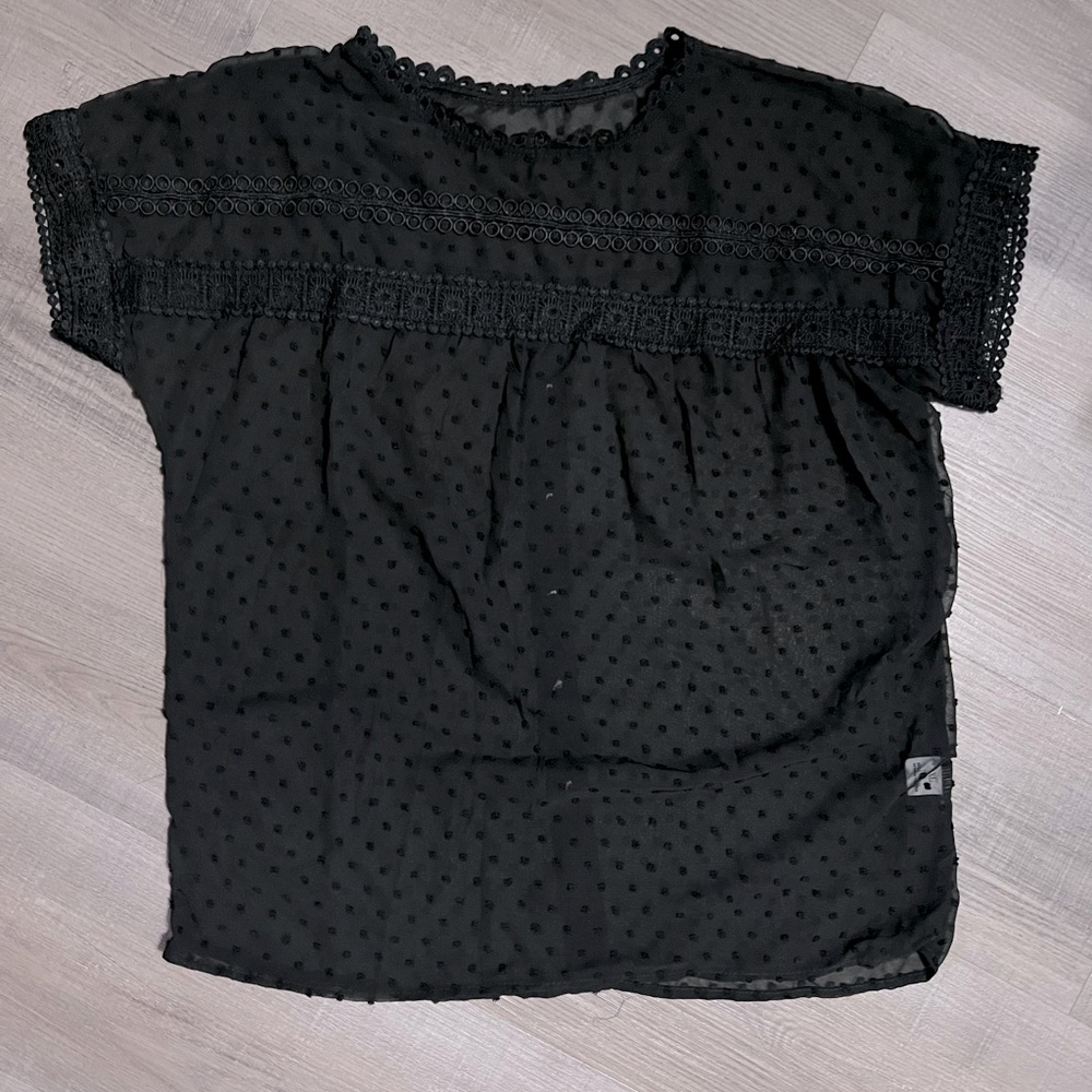 Black sheer top